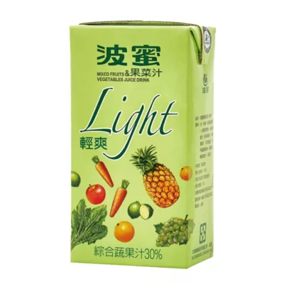 波蜜-果菜汁/light輕爽/水蜜桃 300ML 6入 【佳瑪】light輕爽