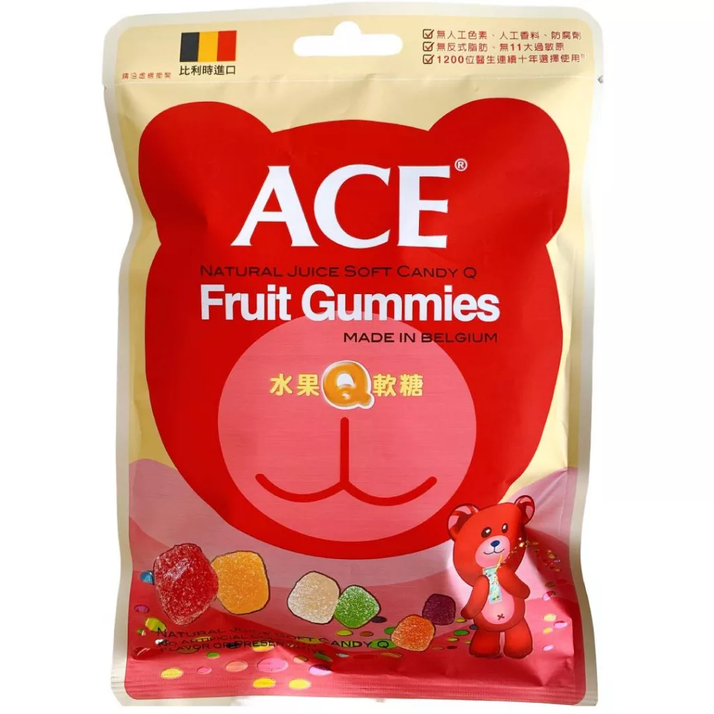 ACE水果QQ糖48g【佳瑪】水果軟糖 QQ糖 糖果水果軟糖