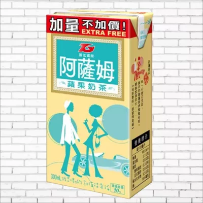 阿薩姆奶茶300ML 6入(原味/蘋果)【佳瑪】蘋果