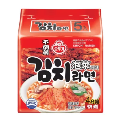 韓國不倒翁泡菜拉麵 120g 5入