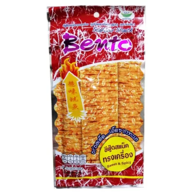 Bento 泰式碳烤香魷片(蒜辣/香辣/麻辣) 大包裝20g【佳瑪】香辣