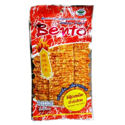 Bento 泰式碳烤香魷片(蒜辣/香辣/麻辣) 大包裝20g口味:麻辣