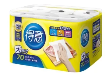 得意廚房紙巾70組x6捲 限宅配