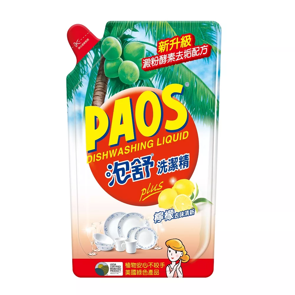 泡舒洗潔精 綠茶/檸檬800g 補充包款式:檸檬