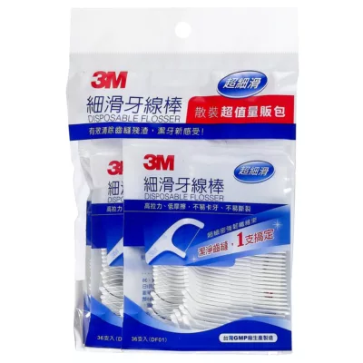 3M細滑牙線棒散裝36支x4包