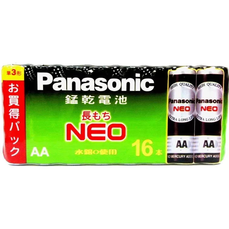 Panasonic國際牌錳電池 16入 3號電池/4號電池款式:3號