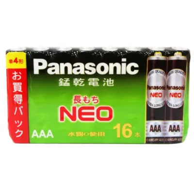 Panasonic國際牌錳電池 16入 3號電池/4號電池【佳瑪】4號