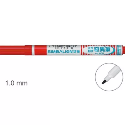 雄獅 600 油性簽字筆 0565【佳瑪】標記 奇異筆 簽字筆紅
