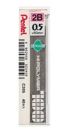 Pentel 40入筆蕊0.5【佳瑪】2B