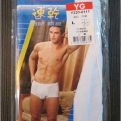 YG 羅紋三角褲 Y220 白色 M/L/XL【佳瑪】L