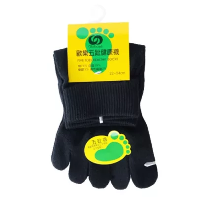 歐樂五趾短襪 3001 黑色/灰色/白色 22-24CM【佳瑪】