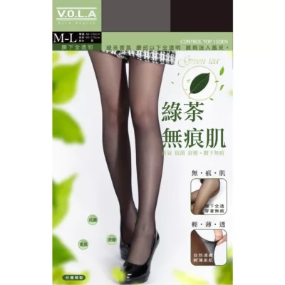 VOLA綠茶無痕肌絲襪 3入顏色:黑3入