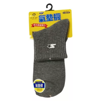 non-no儂儂 加大毛巾底短襪【佳瑪】S星 灰