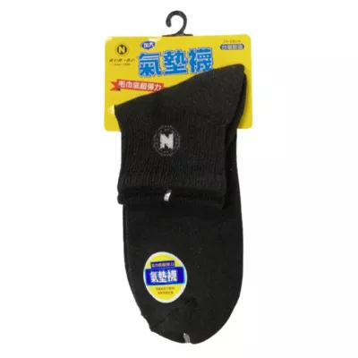 non-no儂儂 加大毛巾底短襪【佳瑪】N字 黑
