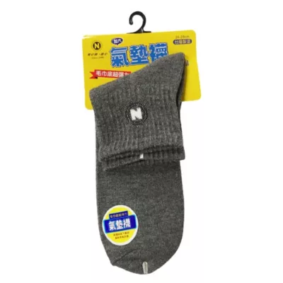 non-no儂儂 加大毛巾底短襪圖案顏色:N字 灰