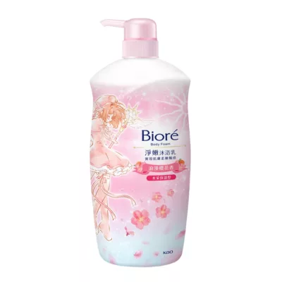 Biore 蜜妮淨嫩沐浴乳 浪漫櫻花香 水采保濕型/優雅山茶花香 淨亮保濕型 1000g款式:浪漫櫻花香水采保濕型