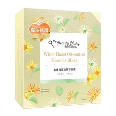 我的美麗日記 花萃面膜(金縷梅/玫瑰) 7入【佳瑪】金縷梅-控油