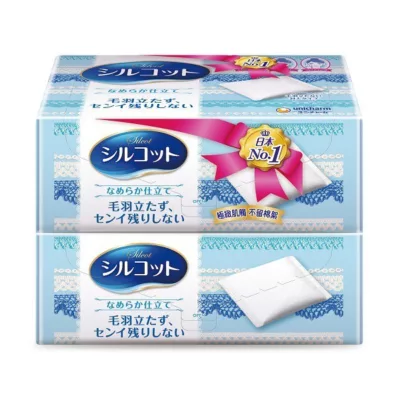 絲花化妝棉80片x2盒【小女子】