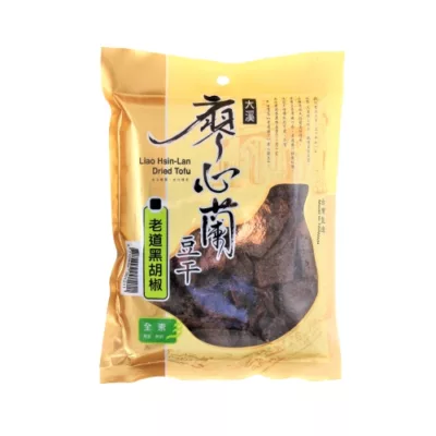廖心蘭豆干110g系列(老道黑胡椒/老道沙茶/老道燒辣/老道滷味)【佳瑪】老道黑胡椒
