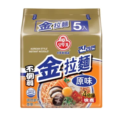 不倒翁金拉麵 原味/辣味 120g 5入款式:原味