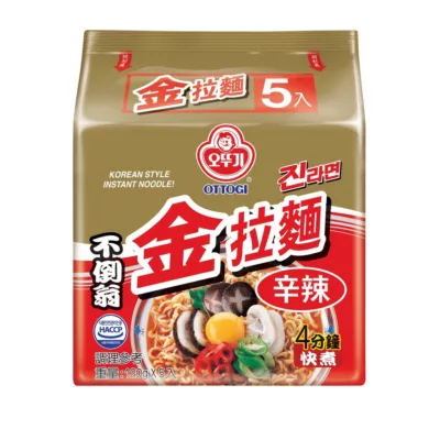 不倒翁金拉麵 原味/辣味 120g 5入【佳瑪】辣味