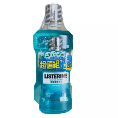 LISTERINE李施德霖除菌漱口水超值組-(薄荷/經典原味)750+250ml【小女子】薄荷