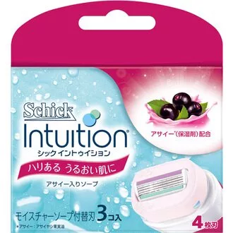 Schick 舒適 舒芙仕女除毛刀片 3入 敏感肌/乾燥肌/中性肌/巴西莓果款式:巴西莓果