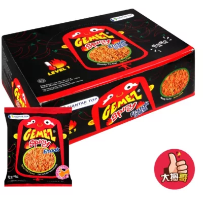 Enaak香辣點心麵/ 綜合點心麵(原味.辣味 半半) 420g【佳瑪】辣味