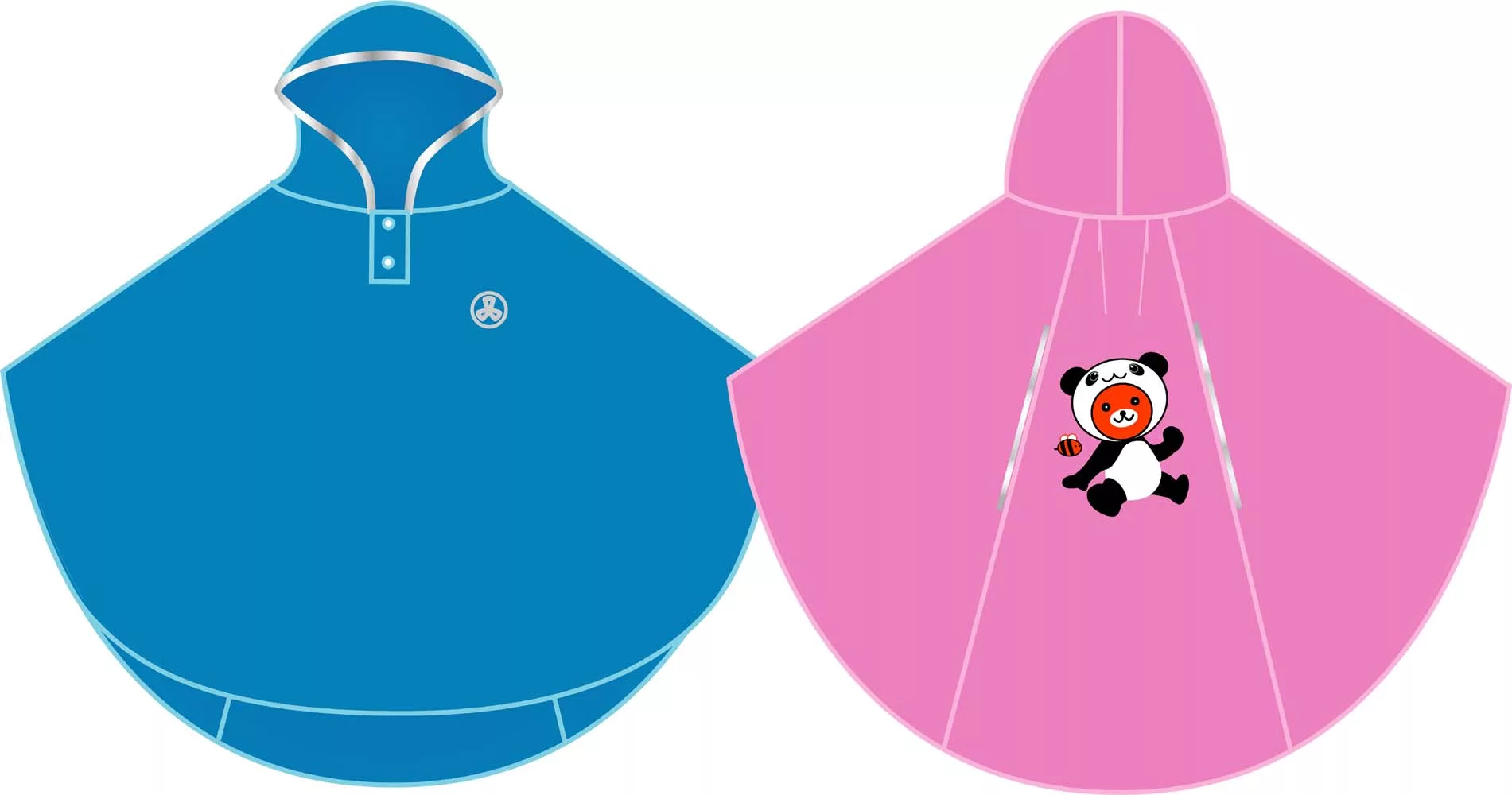 三和牌可愛熊兒童雨披 黃/粉/藍 M-L 台灣製 SGS標準 連身型(混款)【佳瑪】M 110~125cm