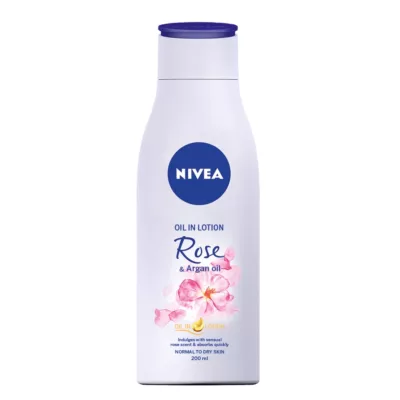 妮維雅 植物精華油身體乳200ml【佳瑪】浪漫玫瑰香 淡雅櫻花香浪漫玫瑰香