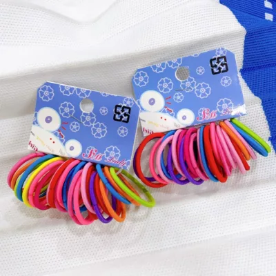 彩色小O束 髮圈 24入髮飾 兒童髮飾