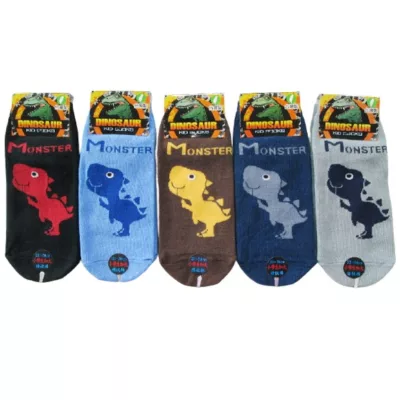 細針直版加大童襪 恐龍/冠龍/迅猛龍/暴龍 Z2041-4 22-24CM【佳瑪】恐龍