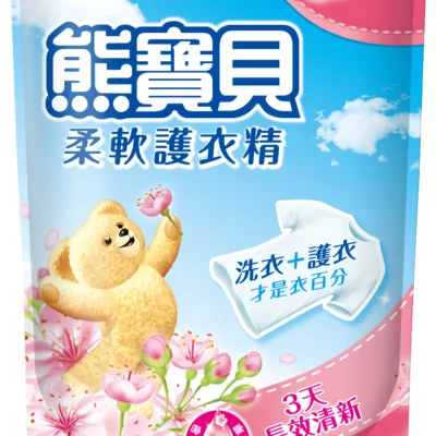 熊寶貝柔軟護衣精淡雅櫻花香1.75L 補充包