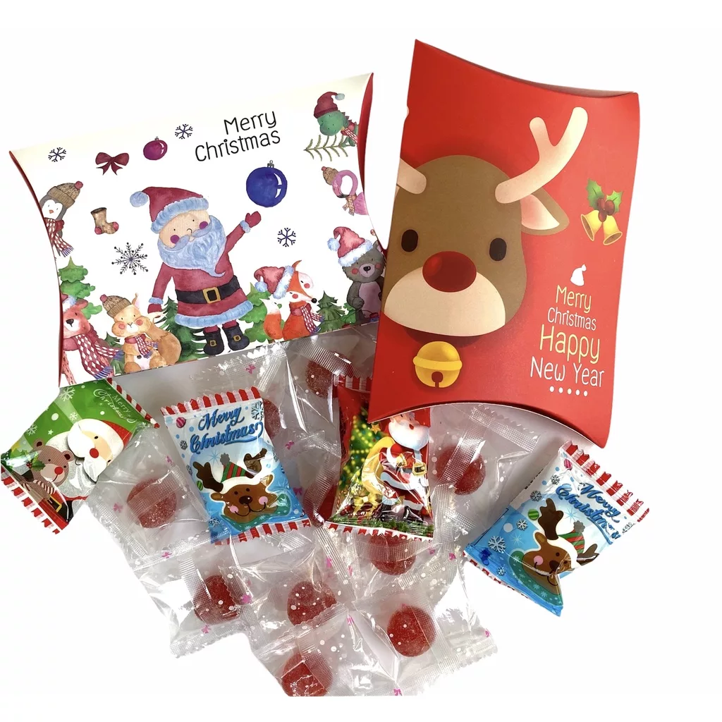 聖誕小禮盒30g 麋鹿 聖誕老人 2款可愛圖案 隨機出貨【佳瑪】