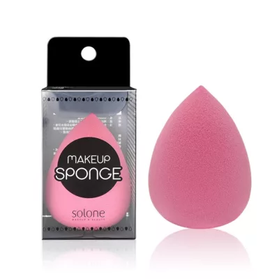 Solone QQ 彈力美妝蛋 水滴型 盒裝/袋裝 隨機出貨【小女子】美粧蛋 美妝蛋粉紅色