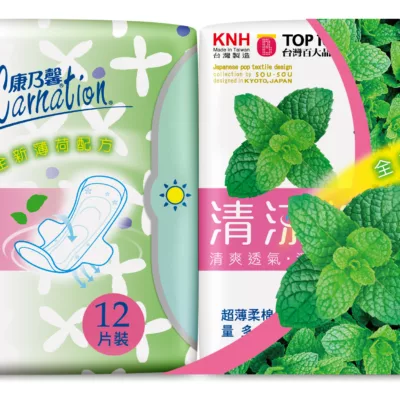 康乃馨清涼棉衛生棉2入【佳瑪】量多型25.5CM12片2入