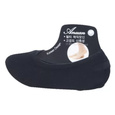 ANUAN 魔術襪馬卡龍 AN-AM001 13-26CM【佳瑪】隱形襪 隱型襪 止滑襪黑色