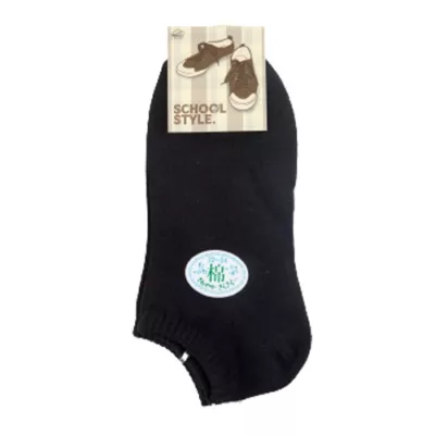 純棉休閒短襪 SS165 黑 22-24CM【佳瑪】