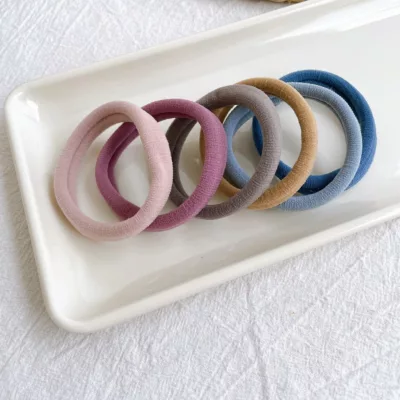 無接縫 基本款 素面O束 6入/8入超值組 (黑/深彩) 強拉不易斷 【小女子】O型束 髮圈 髮束寬深彩6入(大)