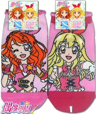 偶像學園童直版襪 藍/粉 15-22CM【佳瑪】星宮莓