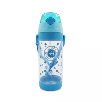 GENKI BEAR 冰一點吸管水壺 550ml 藍/粉/紫【佳瑪】藍