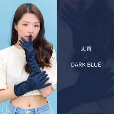 VOLA 加長透氣止滑手套 騎車必備 防曬顏色:丈青