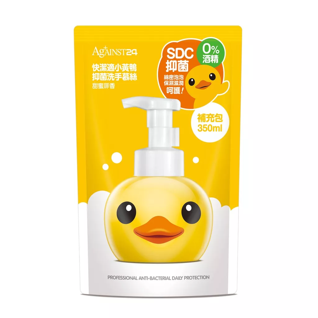 快潔適 小黃鴨洗手慕絲-補充包 350ml【佳瑪】