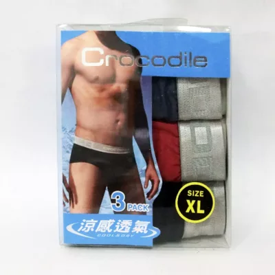 Crocodile 鱷魚 超彈性涼感三角褲(三入) F709M M/L/XL【佳瑪】L 3入組(不挑色)