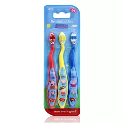 Peppa Pig 3入牙刷5歲以上【佳瑪】