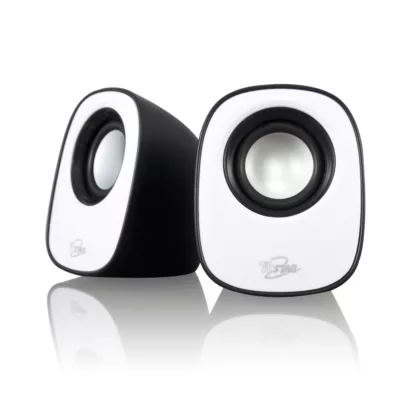 TCSTAR TCS2286 2.0USB小巧圓弧多媒體喇叭-黑/白【佳瑪】白色