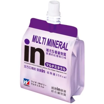 威德IN清涼果凍 180g纖維/膠原蛋白/能量/礦物質/維他命/人蔘蜂王乳規格:礦物質 紅葡萄