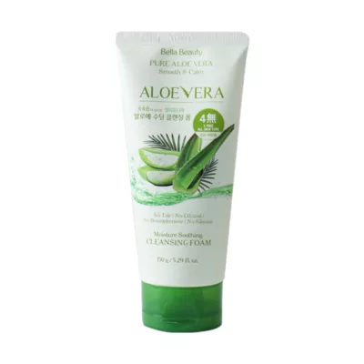 韓國 Bella Beauty 蘆薈保濕 / isleaf 舒緩 洗面乳150g功效:保濕