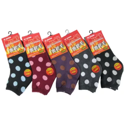 少女全毛巾襪 22-26CM款式:圓點