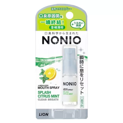 日本獅王nonio口氣清新噴霧 5ml 冰炫薄荷/甜梨玫瑰/澄橘薄荷規格:澄橘薄荷